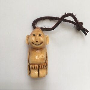 Carved Wooden Pocket Billiken “Good Luck” Charm